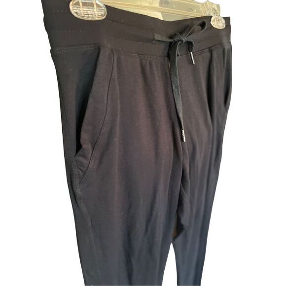 Lildy Women's Lounge Pants Flared Pull On Stretchy Pockets Casual Black Size S-M - Picture 9 of 9